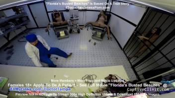 "Floridas Busted Beaches" Asia Perez Little Mina & Ami Rogue Arrested & Get Strip Search & Gyno Exam By Doctor Tampa On Way To Florida Beach @CaptiveClinic.com
